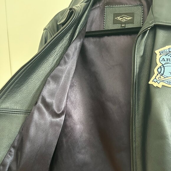 Toronto Argos Navy Leather Jacket - Picture 4 of 4